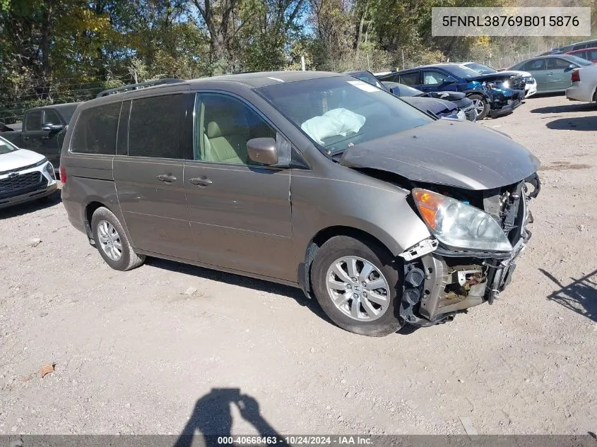 2009 Honda Odyssey Ex-L VIN: 5FNRL38769B015876 Lot: 40668463