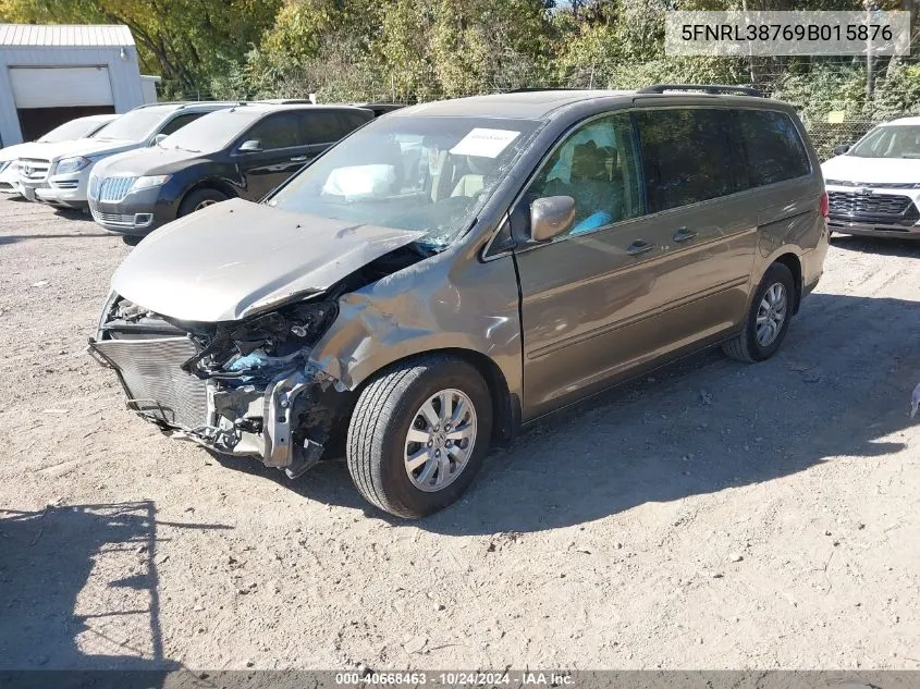 2009 Honda Odyssey Ex-L VIN: 5FNRL38769B015876 Lot: 40668463