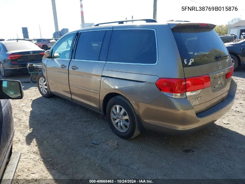 2009 Honda Odyssey Ex-L VIN: 5FNRL38769B015876 Lot: 40668463