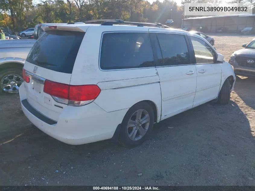 5FNRL38909B049832 2009 Honda Odyssey Touring