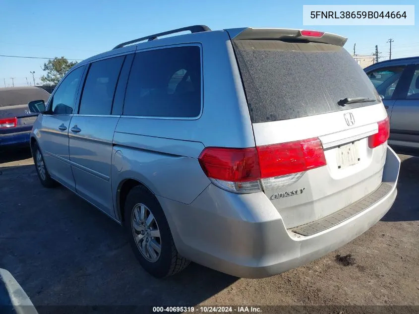 2009 Honda Odyssey Ex-L VIN: 5FNRL38659B044664 Lot: 40695319