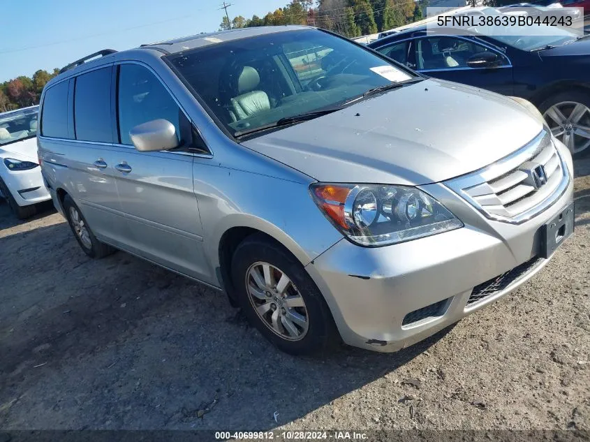 5FNRL38639B044243 2009 Honda Odyssey Ex-L