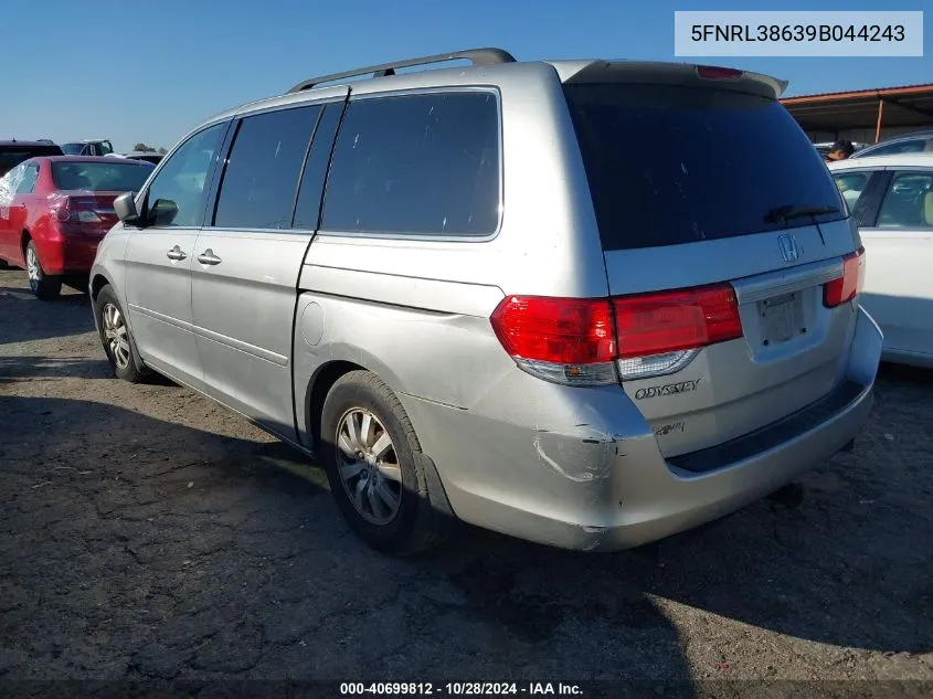 5FNRL38639B044243 2009 Honda Odyssey Ex-L