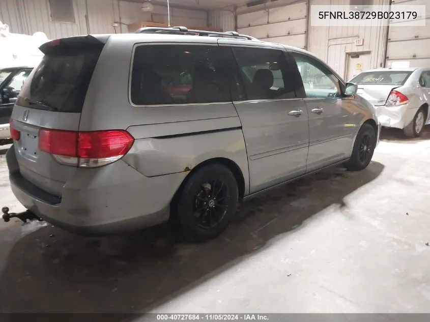 2009 Honda Odyssey Ex-L VIN: 5FNRL38729B023179 Lot: 40727684