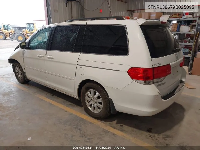 2009 Honda Odyssey Ex-L VIN: 5FNRL38679B025095 Lot: 40810531