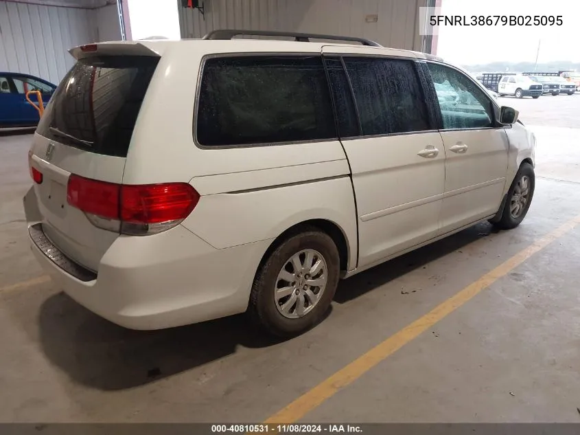 2009 Honda Odyssey Ex-L VIN: 5FNRL38679B025095 Lot: 40810531