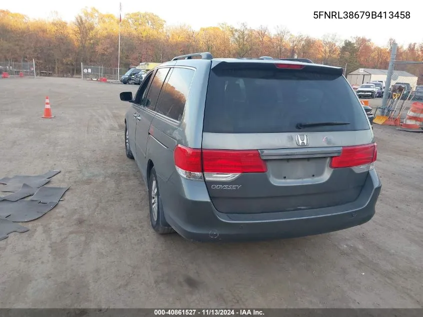 2009 Honda Odyssey Ex-L VIN: 5FNRL38679B413458 Lot: 40861527