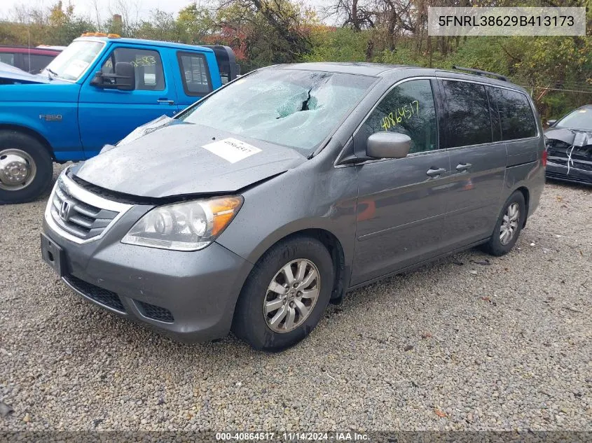 2009 Honda Odyssey Ex-L VIN: 5FNRL38629B413173 Lot: 40864517