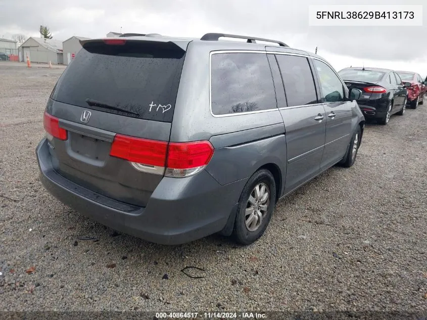 2009 Honda Odyssey Ex-L VIN: 5FNRL38629B413173 Lot: 40864517