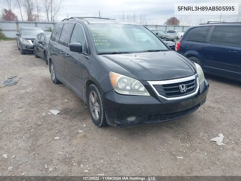 2010 Honda Odyssey VIN: 5FNRL3H89AB505595 Lot: 12128522