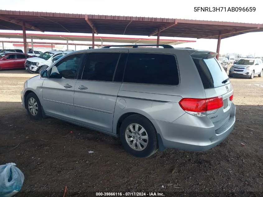 2010 Honda Odyssey Ex-L VIN: 5FNRL3H71AB096659 Lot: 40291770