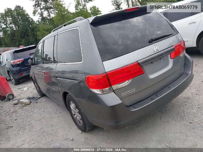 5FNRL3H78AB069779 2010 Honda Odyssey Ex-L