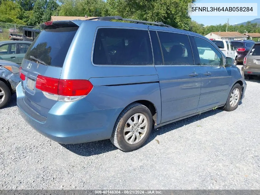 2010 Honda Odyssey Ex-L VIN: 5FNRL3H64AB058284 Lot: 40148304