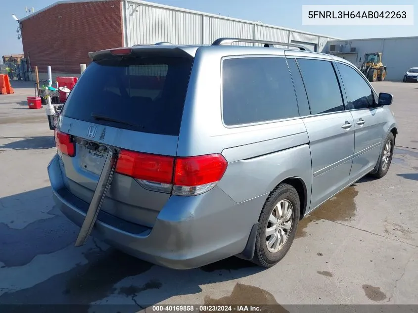 2010 Honda Odyssey Ex-L VIN: 5FNRL3H64AB042263 Lot: 40169858