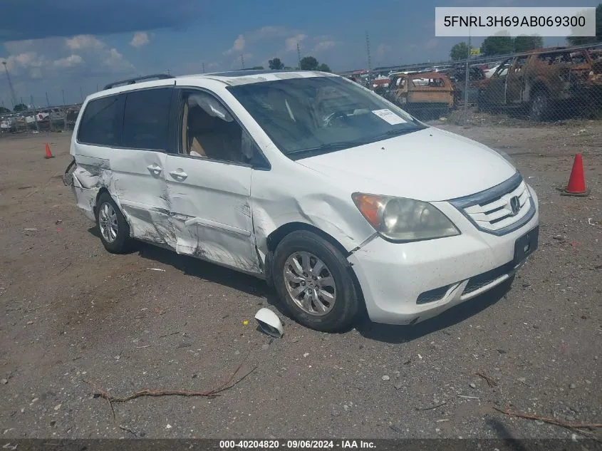 5FNRL3H69AB069300 2010 Honda Odyssey Ex-L