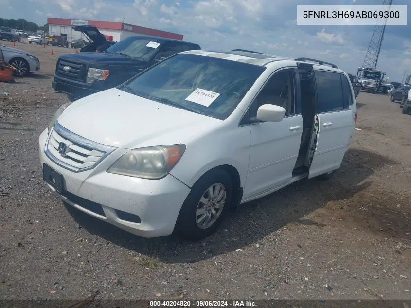 5FNRL3H69AB069300 2010 Honda Odyssey Ex-L