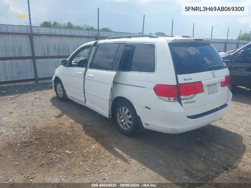 5FNRL3H69AB069300 2010 Honda Odyssey Ex-L