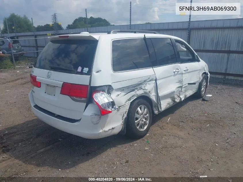 2010 Honda Odyssey Ex-L VIN: 5FNRL3H69AB069300 Lot: 40204820