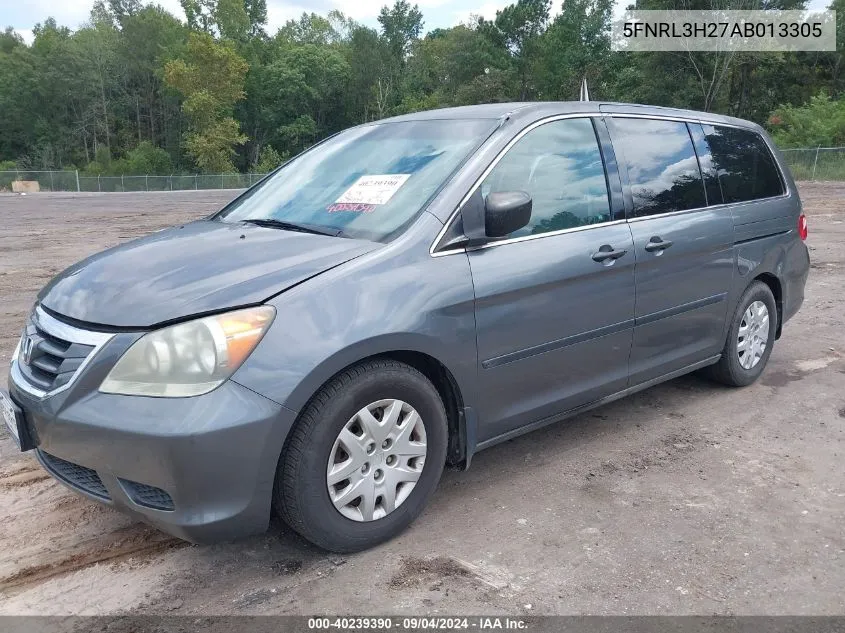 2010 Honda Odyssey Lx VIN: 5FNRL3H27AB013305 Lot: 40239390