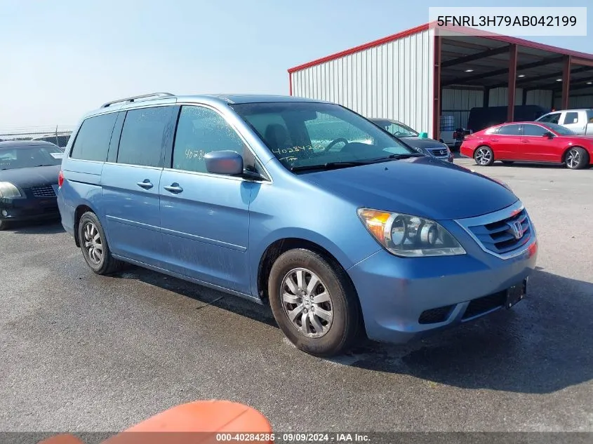 2010 Honda Odyssey Ex-L VIN: 5FNRL3H79AB042199 Lot: 40284285