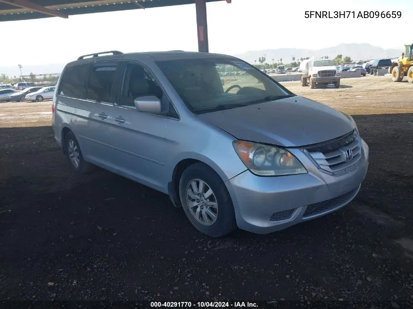 2010 Honda Odyssey Ex-L VIN: 5FNRL3H71AB096659 Lot: 40291770