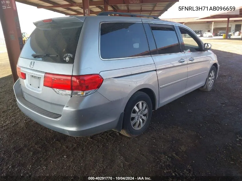 2010 Honda Odyssey Ex-L VIN: 5FNRL3H71AB096659 Lot: 40291770