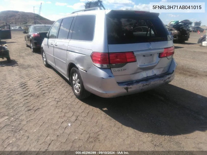 5FNRL3H71AB041015 2010 Honda Odyssey Ex-L