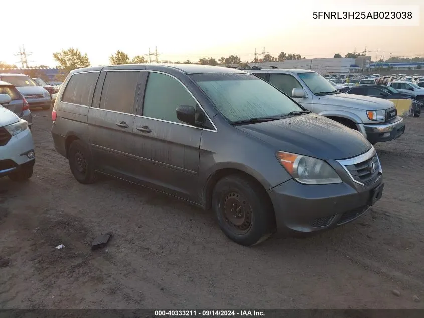 5FNRL3H25AB023038 2010 Honda Odyssey Lx