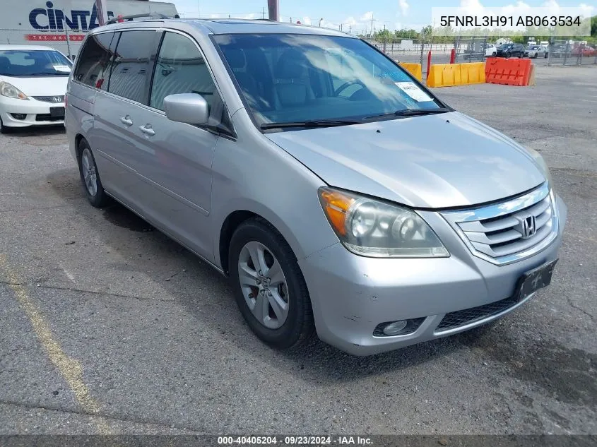 2010 Honda Odyssey Touring VIN: 5FNRL3H91AB063534 Lot: 40405204