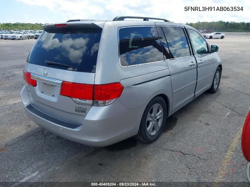 2010 Honda Odyssey Touring VIN: 5FNRL3H91AB063534 Lot: 40405204