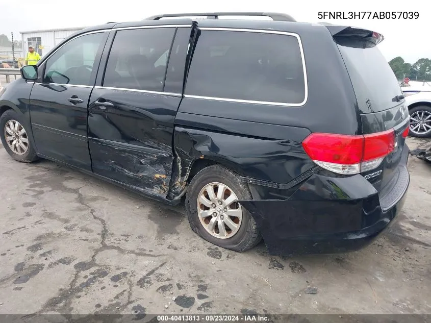 2010 Honda Odyssey Ex-L VIN: 5FNRL3H77AB057039 Lot: 40413813