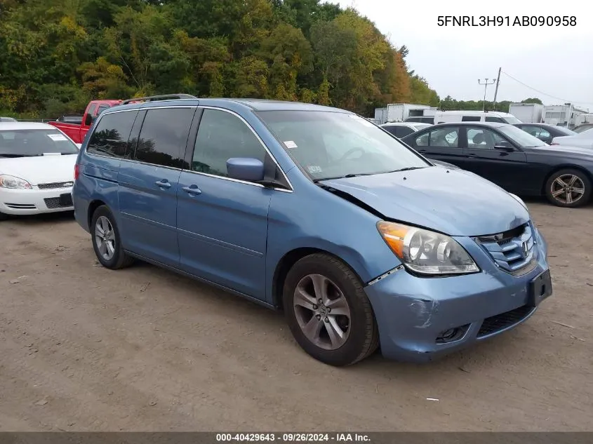 2010 Honda Odyssey Touring VIN: 5FNRL3H91AB090958 Lot: 40429643