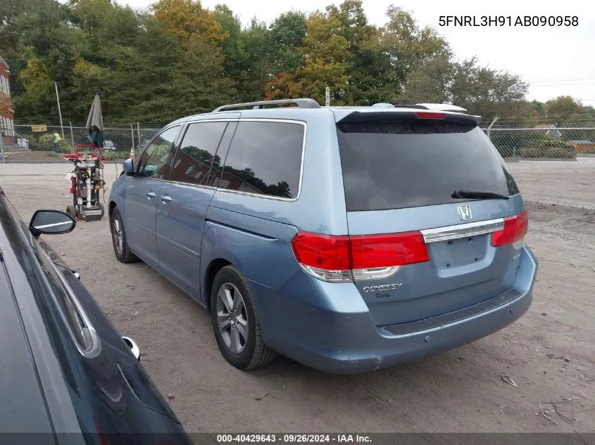 5FNRL3H91AB090958 2010 Honda Odyssey Touring