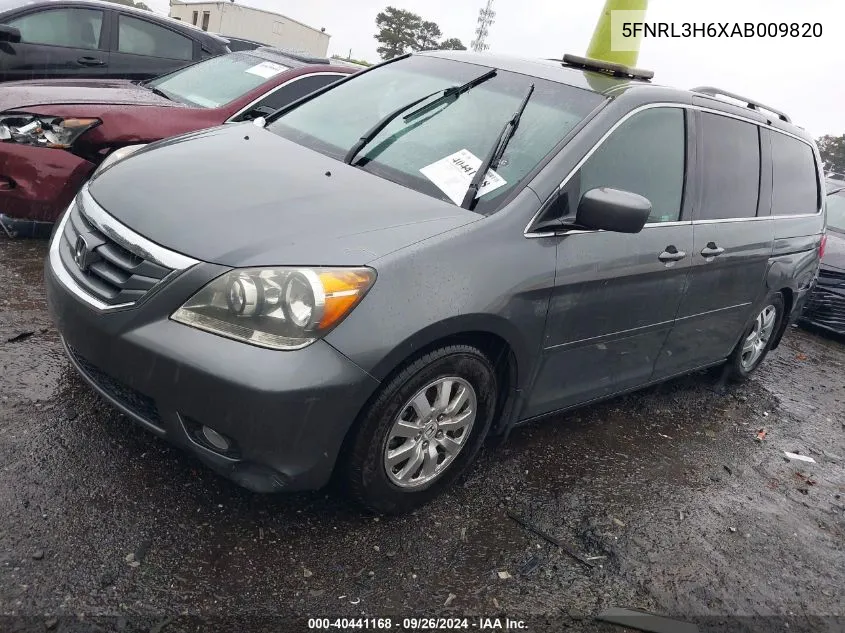 5FNRL3H6XAB009820 2010 Honda Odyssey Ex-L