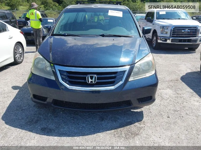 2010 Honda Odyssey Exl VIN: 5FNRL3H65AB059508 Lot: 40474807