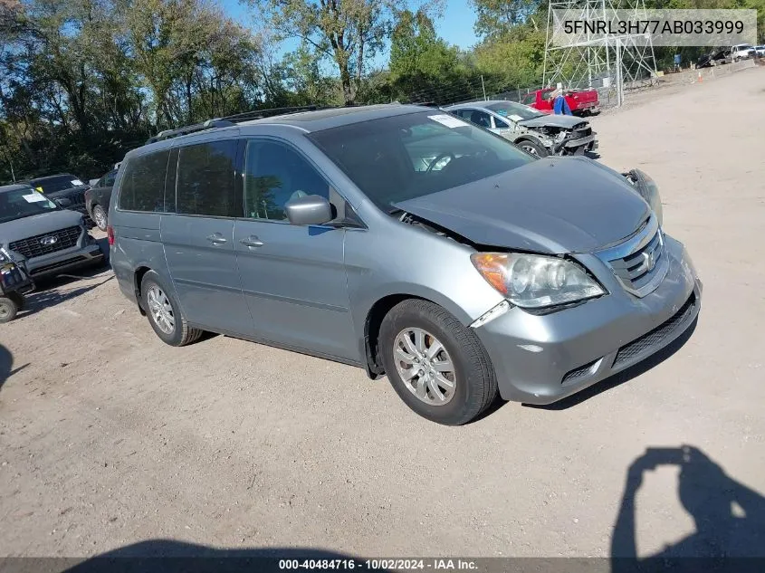 2010 Honda Odyssey Ex-L VIN: 5FNRL3H77AB033999 Lot: 40484716