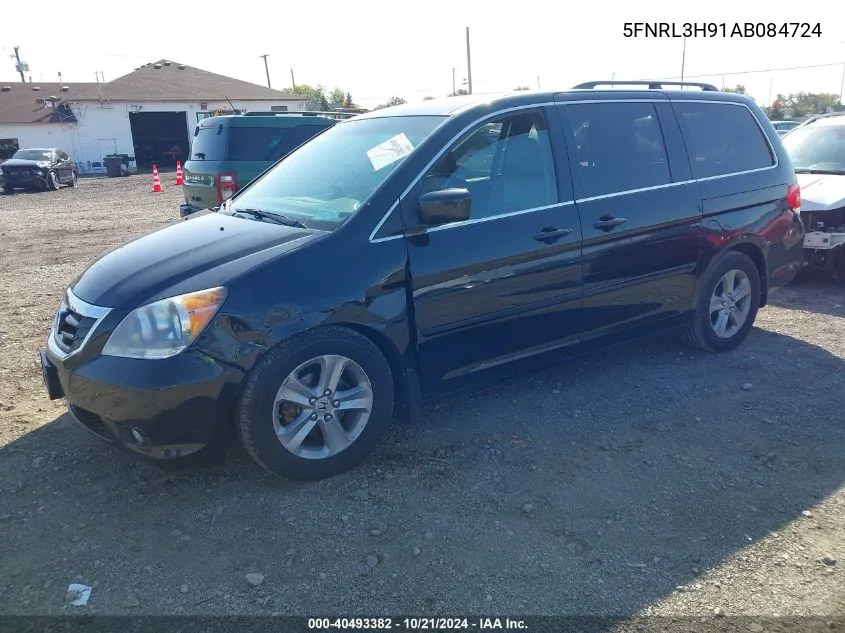 2010 Honda Odyssey Touring VIN: 5FNRL3H91AB084724 Lot: 40493382