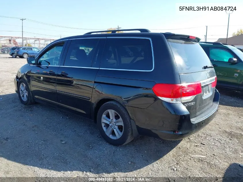 2010 Honda Odyssey Touring VIN: 5FNRL3H91AB084724 Lot: 40493382