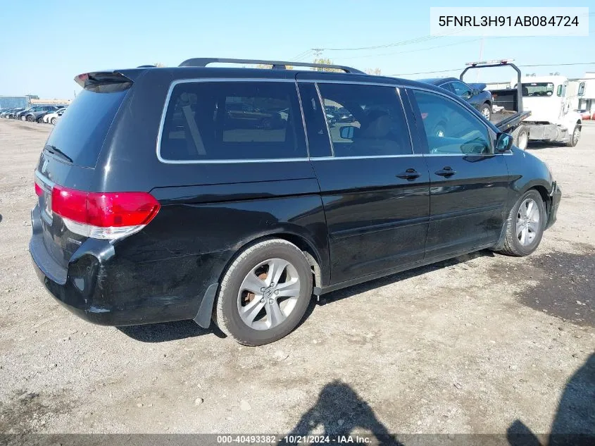 2010 Honda Odyssey Touring VIN: 5FNRL3H91AB084724 Lot: 40493382