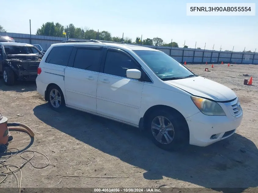 2010 Honda Odyssey Touring VIN: 5FNRL3H90AB055554 Lot: 40534056