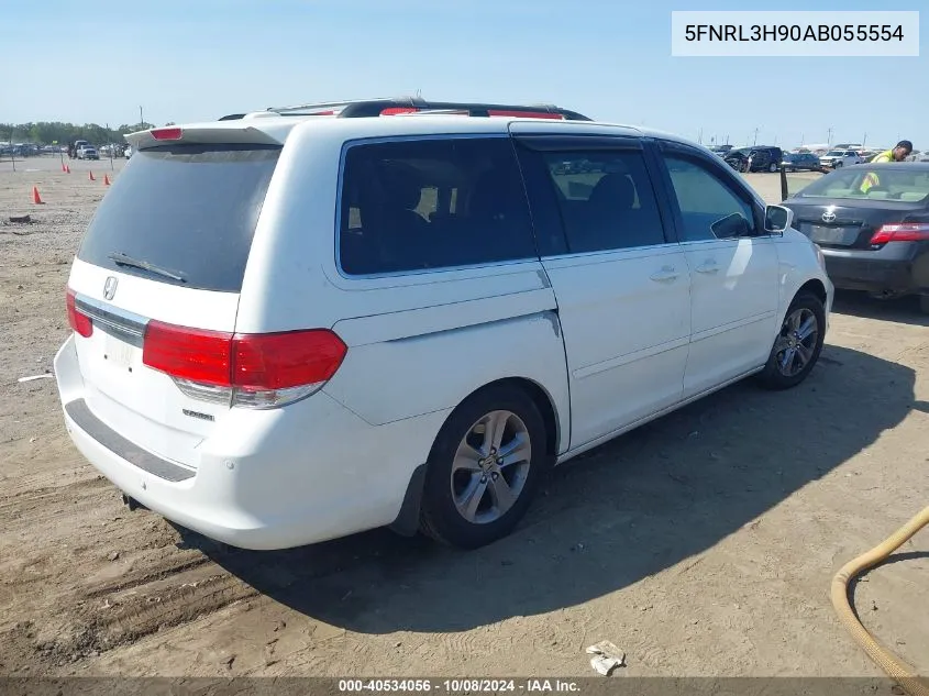 2010 Honda Odyssey Touring VIN: 5FNRL3H90AB055554 Lot: 40534056