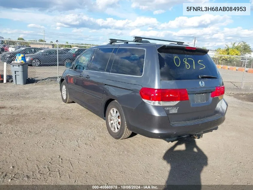 2010 Honda Odyssey Ex-L VIN: 5FNRL3H68AB084953 Lot: 40560875