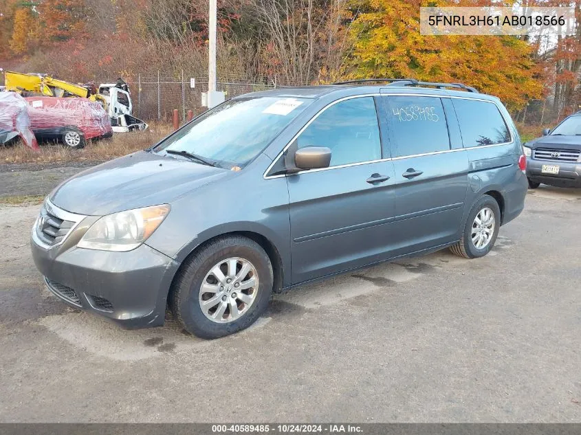 2010 Honda Odyssey Ex-L VIN: 5FNRL3H61AB018566 Lot: 40589485