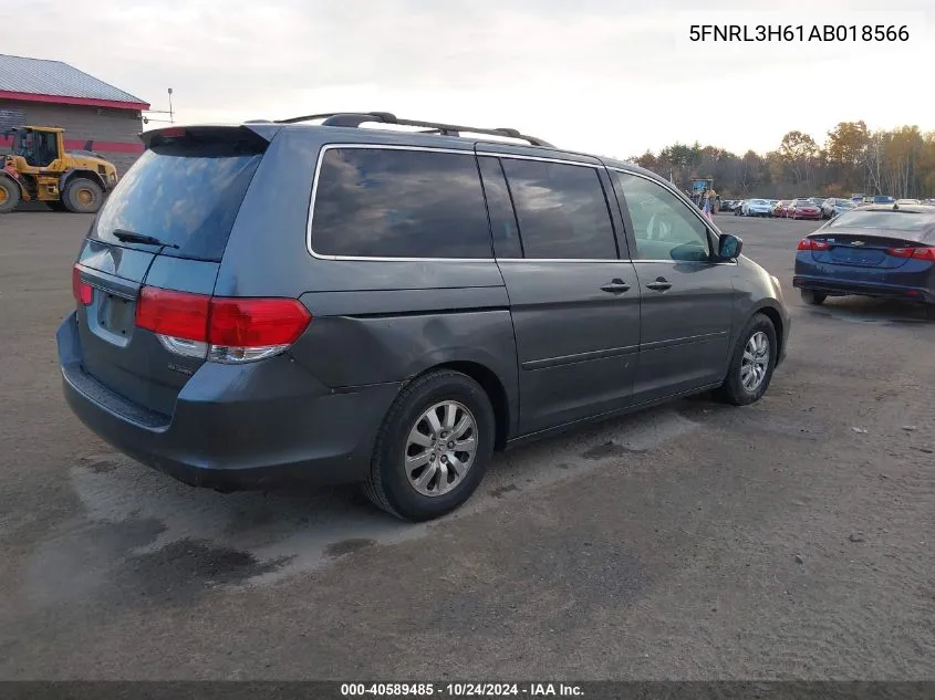 2010 Honda Odyssey Ex-L VIN: 5FNRL3H61AB018566 Lot: 40589485