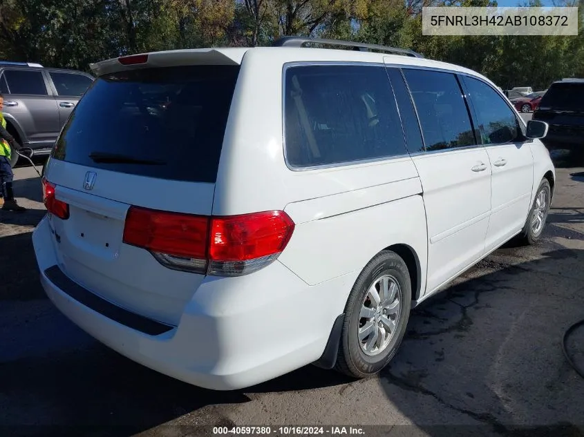 5FNRL3H42AB108372 2010 Honda Odyssey Ex