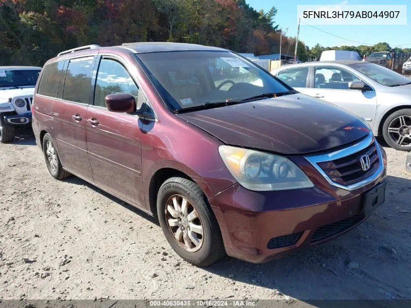 2010 Honda Odyssey Ex-L VIN: 5FNRL3H79AB044907 Lot: 40630435