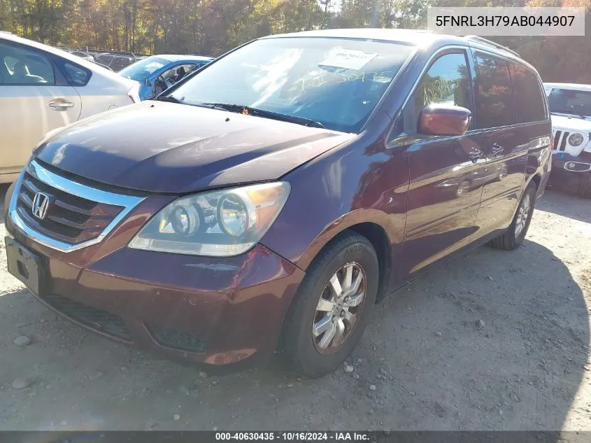 2010 Honda Odyssey Ex-L VIN: 5FNRL3H79AB044907 Lot: 40630435