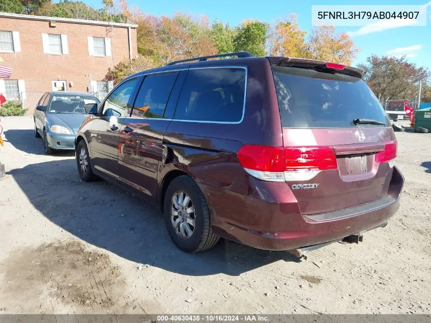 2010 Honda Odyssey Ex-L VIN: 5FNRL3H79AB044907 Lot: 40630435