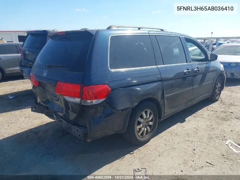 2010 Honda Odyssey Exl VIN: 5FNRL3H65AB036410 Lot: 40652559