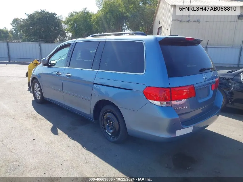 2010 Honda Odyssey Ex VIN: 5FNRL3H47AB068810 Lot: 40669686